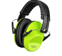 SHOCHX Ear Defenders Children, SNR 26dB Noise Cancelling Headphones Ear Muffs Hearing Protection for Sleeping, Studying, Adjustable Head Band (Green)