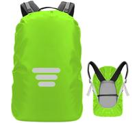 SHOCHX Waterproof Backpack Rain Cover with Three Reflective Strap, 1 Adjustable Anti Slip Cross Buckle Strap for Anti-Dust and Anti-Theft, Rainproof Snowproof, S for 18-25L Backpack, Green
