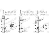 MONROE Shock Absorber | G8649 | Front | for CITROËN C3 AIRCROSS I 2017- | OE-Matching Quality | Smooth Ride & Control