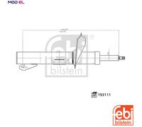 FEBI BILSTEIN 193111 Shock Absorber Front Right Fits Ford Tourneo Connect