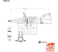 SHOCK ABSORBER 193113 FOR RENAULT KANGOO/GRAND/II/Express MERCEDES-BENZ 1.5L