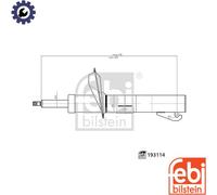 SHOCK ABSORBER 193114 FOR MITSUBISHI L200/TRITON 4D56 /4D56-HP 2.5L 4N15 2.4L