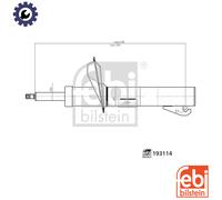 SHOCK ABSORBER 193114 FOR MITSUBISHI L200/TRITON 4N15 2.4L 4D56-HP/-HP4D56 2.5L