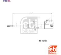 SHOCK ABSORBER 193133 FOR RENAULT TRAFIC/II/Bus/Van/Platform/Chassis/III FIAT