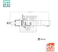 SHOCK ABSORBER 193134 FOR SKODA OCTAVIA/II/Combi YETI VW GOLF/Convertible/PLUS