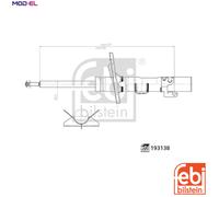 SHOCK ABSORBER 193138 FOR VW CALIFORNIA/T5/Camper/T6 TRANSPORTER/CARAVELLE/Bus