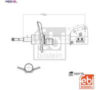 SHOCK ABSORBER 193139 FOR RENAULT MASTER/III/Platform/Chassis/Van OPEL 4cyl 2.3L