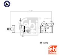 SHOCK ABSORBER 193146 FOR FORD TRANSIT/COURIER/B460/Box/Body/MPV B-MAX/Van 1.0L