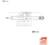 FEBI BILSTEIN Shock Absorber 193154 Rear LH/RH Fits Ford B-Max, Fiesta, Tourneo Courier