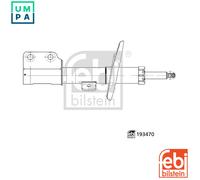 FEBI BILSTEIN 193470 Shock Absorber Front Right Left Fits Citroen Peugeot Toyota