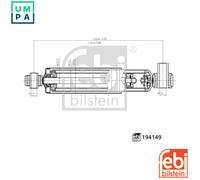 SHOCK ABSORBER 194149 FOR RENAULT MASTER/II/Platform/Chassis/Van/Bus NISSAN