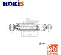 SHOCK ABSORBER 194153 FOR NISSAN NV400/Platform/Chassis/Van/Bus OPEL 4cyl 2.3L