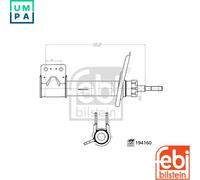 SHOCK ABSORBER 194160 FOR CITROËN BERLINGO/MULTISPACE/Box/Body/MPV PEUGEOT