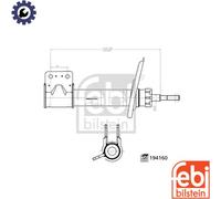 SHOCK ABSORBER 194160 FOR CITROËN BERLINGO/MULTISPACE/Box/Body/MPV PEUGEOT