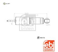 SHOCK ABSORBER 194173 FOR MAZDA WLAA 2.5L WEAT 3.0L 4cyl BT-50 Pickup