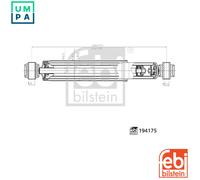 SHOCK ABSORBER 194175 FOR VW LT/28-35/II/Bus/28-46/Platform/Chassis/Van 2.3L