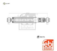 SHOCK ABSORBER 194175 FOR VW LT/28-35/II/Bus/28-46/Van/Platform/Chassis 2.3L