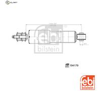 FEBI BILSTEIN 194179 Shock Absorber Front Right Left Fits Toyota HiAce Regius