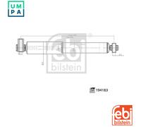 FEBI BILSTEIN Shock Absorber 194183 - Rear (Left/Right) for Ford Transit