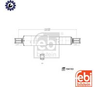 SHOCK ABSORBER 194193 FOR NISSAN NP300/PICKUP NAVARA YD25DDTi 2.5L Z24i 2.4L