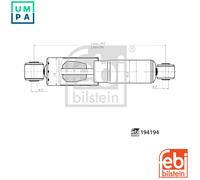 SHOCK ABSORBER 194194 FOR RENAULT NISSAN K9K714/718/704/702/710/700 1.5L 4cyl