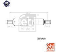FEBI Bilstein Shock Absorber 194203 - Rear Left/Right - Fits Ford, Mazda, Toyota, VW