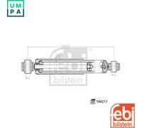 SHOCK ABSORBER 194217 FOR OPEL MOVANO/Van/Platform/Chassis NISSAN NV400 2.3L