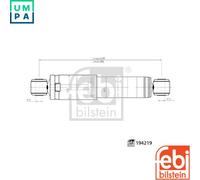 SHOCK ABSORBER 194219 FOR FIAT DUCATO/Van/Bus/Platform/Chassis PEUGEOT 3.0L 4cyl
