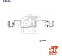FEBI BILSTEIN Shock Absorber 194221 for Toyota Hilux VII Pickup 2KD-FTV 2.5L 4cyl