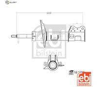 SHOCK ABSORBER 194222 FOR FIAT DOBLO/Platform/Chassis/Cargo/Bus 1.2L 4cyl