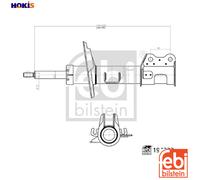 SHOCK ABSORBER 194222 FOR FIAT DOBLO/Platform/Chassis/Cargo/Bus 1.2L 4cyl