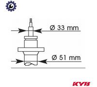 FRONT SHOCK ABSORBER 324016 KYB I