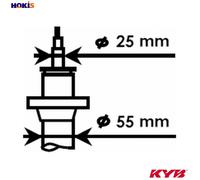 KYB 325700 Shock Absorber Front Replacement Service Fits Audi Seat Skoda VW