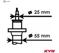 KYB Shock Absorber 325700 – Front Replacement, Fits Audi SEAT SKODA VW