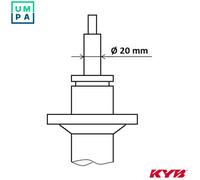 SHOCK ABSORBER 3338041 FOR VW CHZA/CHYB/DKRA/DKLC/CHYA/DAFA/CPGA/CWRA 1.0L 3cyl