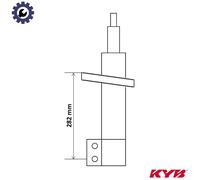 KYB Kayaba Shock Absorber 3348085 Front Gas Twin-Tube Fits Citroen Opel Peugeot Toyota Vauxhall