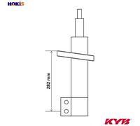 KYB Kayaba Shock Absorber 3348085 Front Gas Twin-Tube Fits Citroen Opel Peugeot Toyota Vauxhall