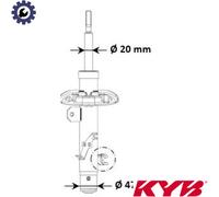 Shock Absorber (Single Handed) fits CITROEN C4 CACTUS 1.5D Front Left 2018 on