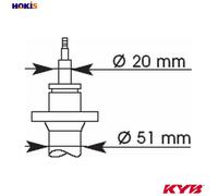 SHOCK ABSORBER 374008 FOR BMW M40B18 M42B18 1.8L M10B16 1.6L M10B18 1.8L 4cyl