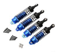 Shock Absorber Assembly for For TRAXXAS For SLASH 4x4 1 10 Scale RC Truck Front 100 8mm Total Length Rear 115mm for Dependable Off Road Capability (Front And Back Blue)