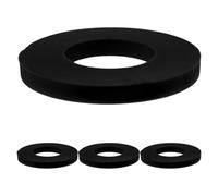 Shock Absorber Bushing Rings 4pcs Black Rubber for Car Suspension | Top Mount Tower Buffer Design, Noise Reduction and Vibration Damping, Easy Installation, Comfort Support