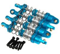 Shock Absorber Compatible with 1/14 1/16 MJX Hyper Go 14209 14210 14211 16207 16209 16210 Rc Car Front and Rear Shocks Metal Upgrade Parts 4Pcs(Blue)