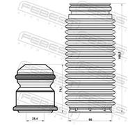 Fits FEBEST HSHB-FDF-KIT FRONT SHOCK ABSORBER COVER WITH REBOUND ⭐UK Stock⭐