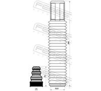 DUST COVER KIT SHOCK ABSORBER HSHB-ACCVIIR-KIT FOR ACURA HONDA K24Z3 2.4L TSX