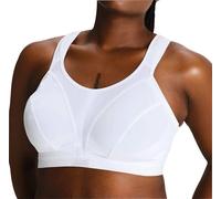 Champion Active D+ Shock Absorber Sports Bra, Maximum Support, Breathable, Quick-Dry, Fully Adjustable, Padded Straps for Superior Comfort, Back Fastening White