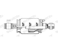 Shock Absorber, driver cab suspensio MONROE CB0297 for ANTOS 7.698 2012-2018