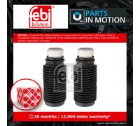 Shock Absorber Dust Cover Kit fits NISSAN MICRA K10 Rear 1.0 1.2 82 to 92 Febi