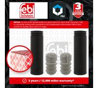 Shock Absorber Dust Cover Kit fits BMW 330D E46 3.0D Rear 99 to 05 Protect Febi