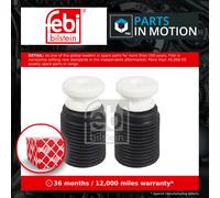 Shock Absorber Dust Cover Kit fits BMW 530 F10 3.0 Front 10 to 13 Protect Febi