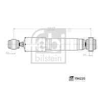 Shock Absorber Febi Bilstein 194220 Fits Citroen Fiat Peugeot Bipper Tepee